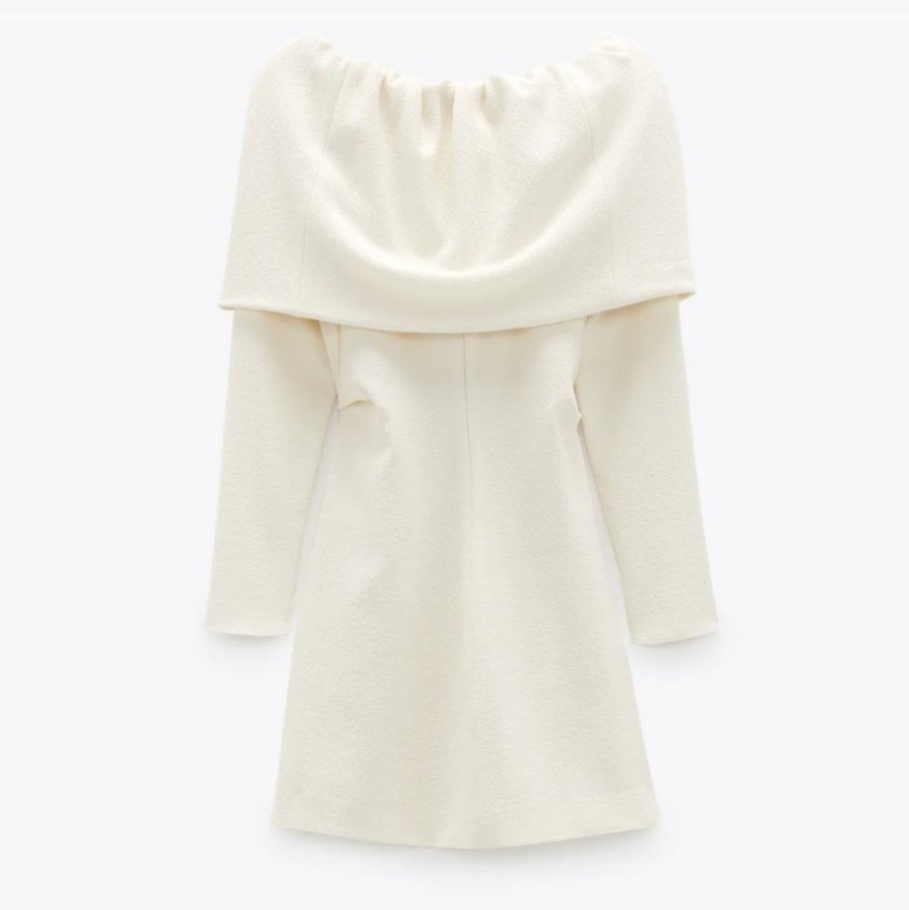 ZARA Off the Shoulder Long Top Tunic Dress size Small - Picture 13 of 16